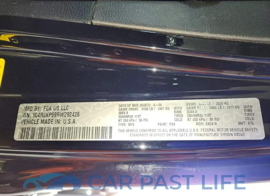 1C4RJXP69RW292426# 13