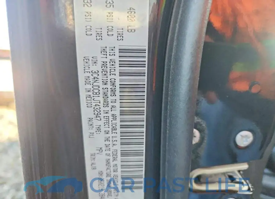 3C4NJDCB1JT432947# 12