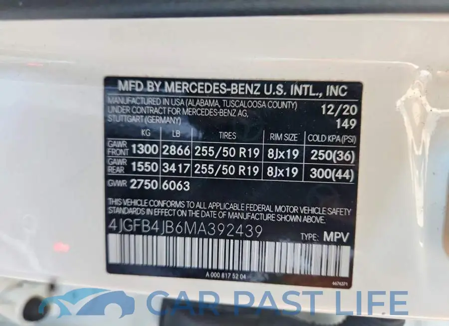4JGFB4JB6MA392439# 13