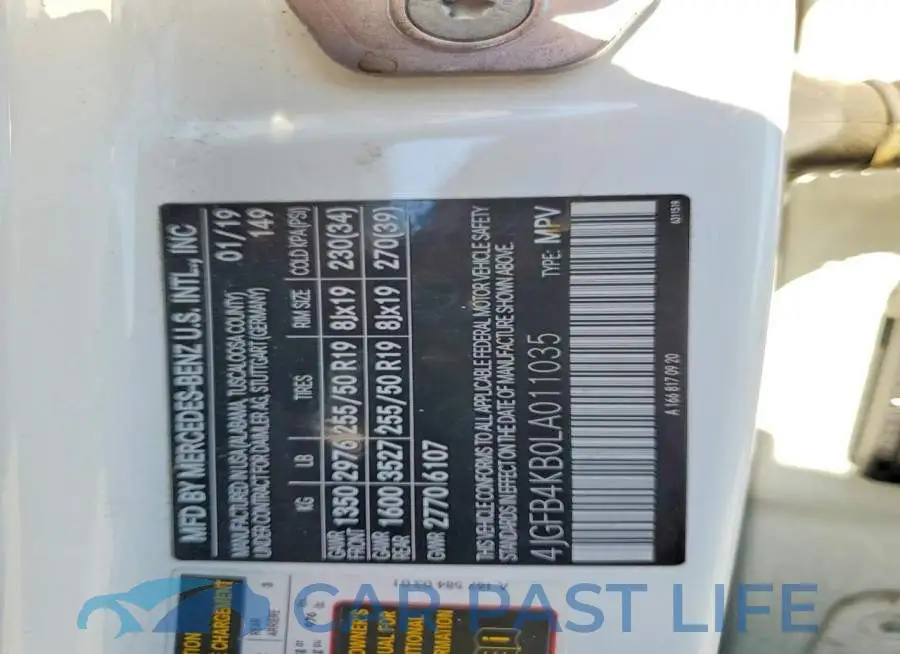 4JGFB4KB0LA011035# 13