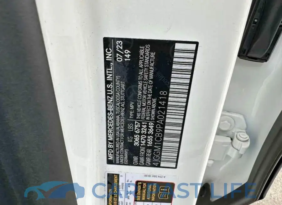 4JGGM1CB9PA021418# 10