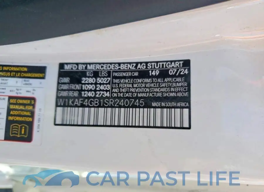 W1KAF4GB1SR240745# 12