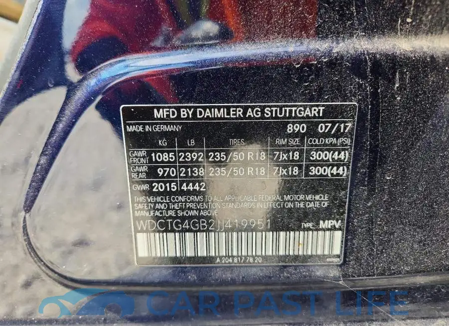 WDCTG4GB2JJ419951# 12