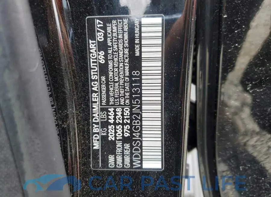 WDDSJ4GB2JN513118# 13