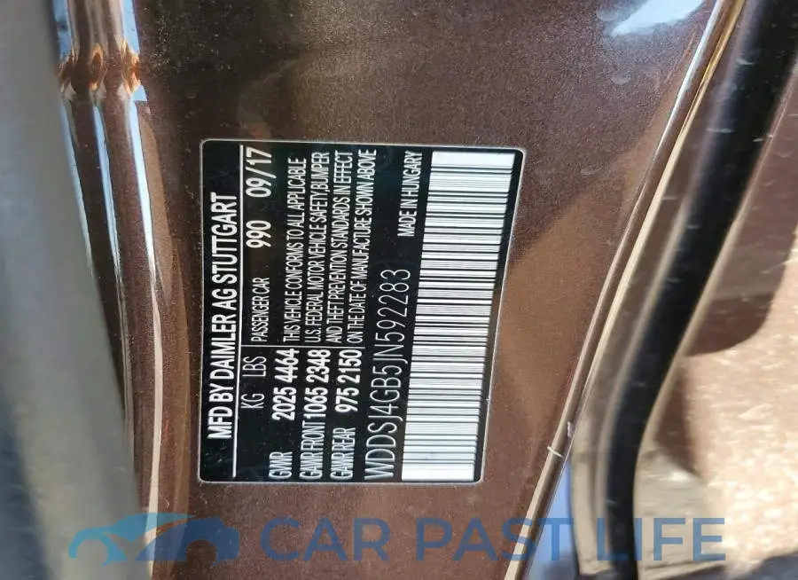 WDDSJ4GB5JN592283# 12