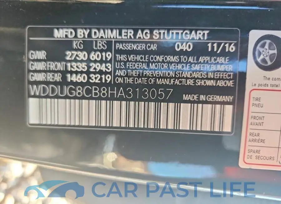 WDDUG8CB8HA313057# 12