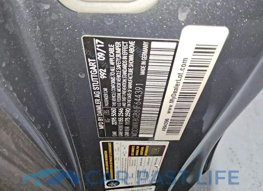 WDDWK8GB6JF644391# 12