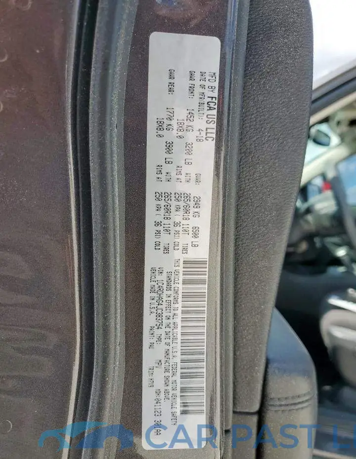 1C4RDHAG4JC383754# 13