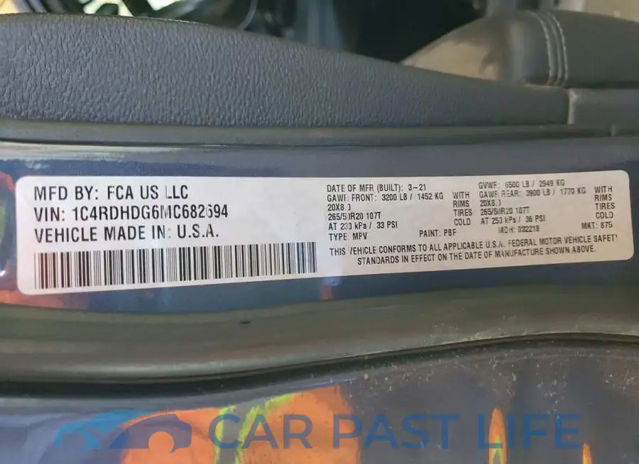 1C4RDHDG6MC682694# 13