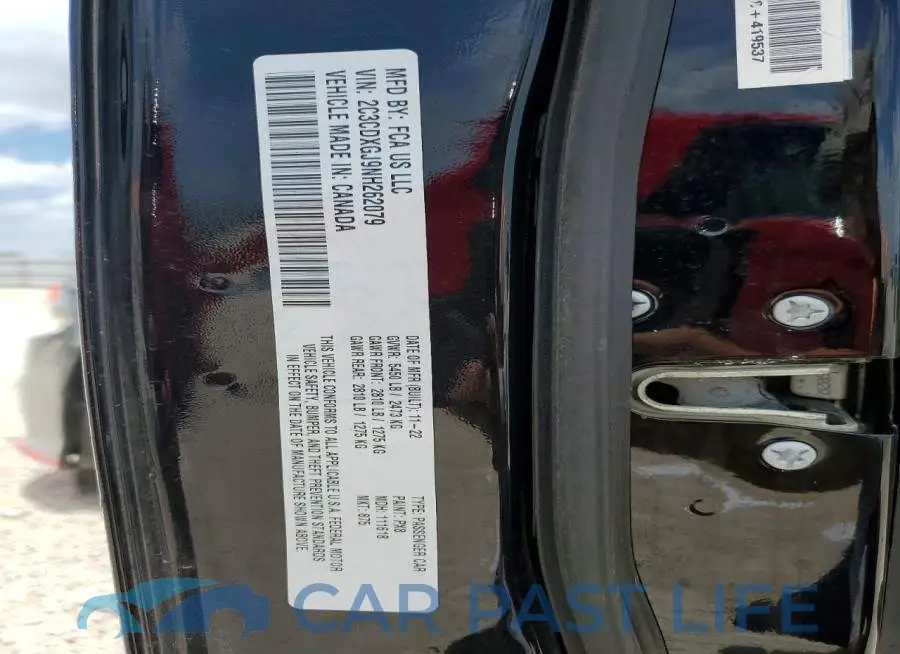 2C3CDXGJ9NH262079# 12