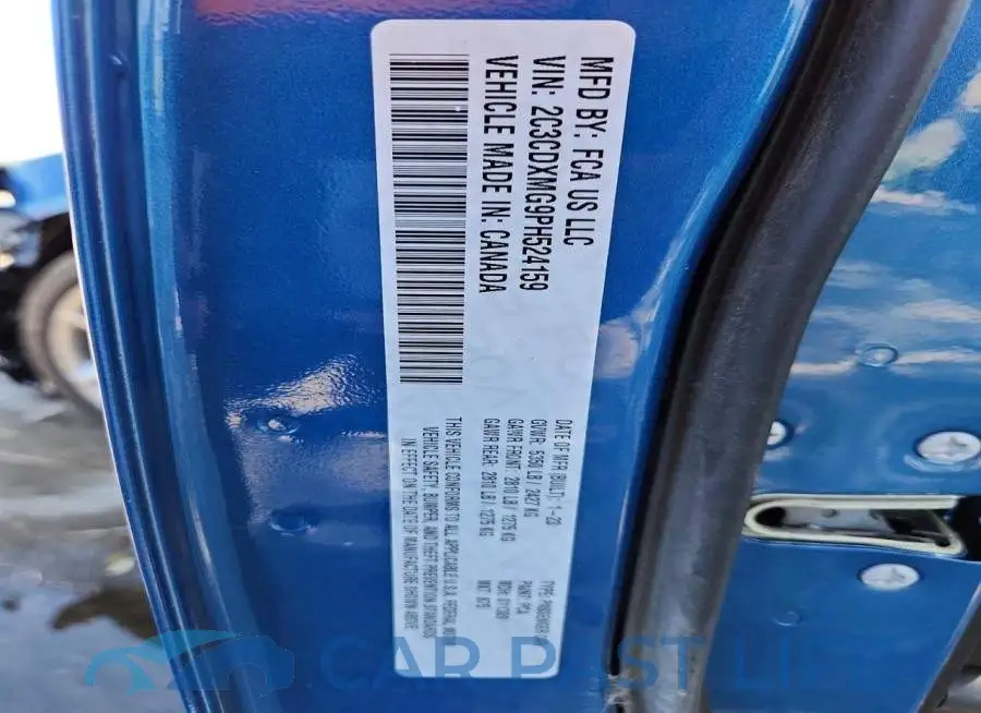 2C3CDXMG9PH524159# 12