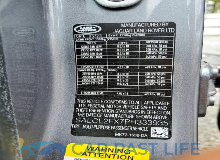 SALCL2FX7PH333935# 14