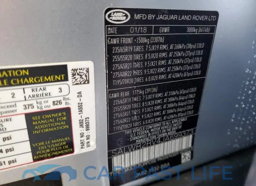 SALWR2RV4JA699373# 13