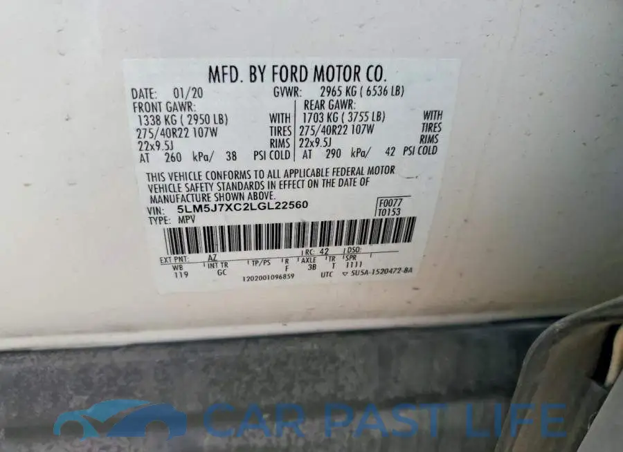 5LM5J7XC2LGL22560# 12