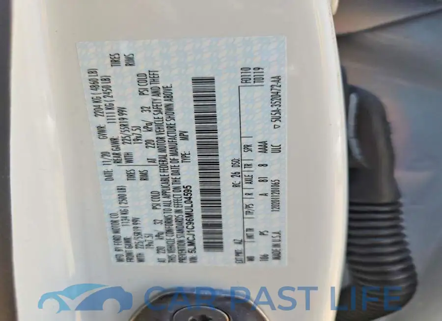 5LMCJ1C96MUL04595# 13