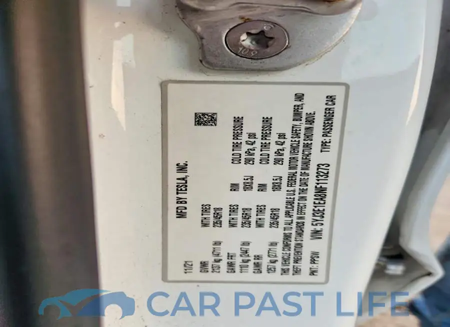 5YJ3E1EA8NF113273# 13
