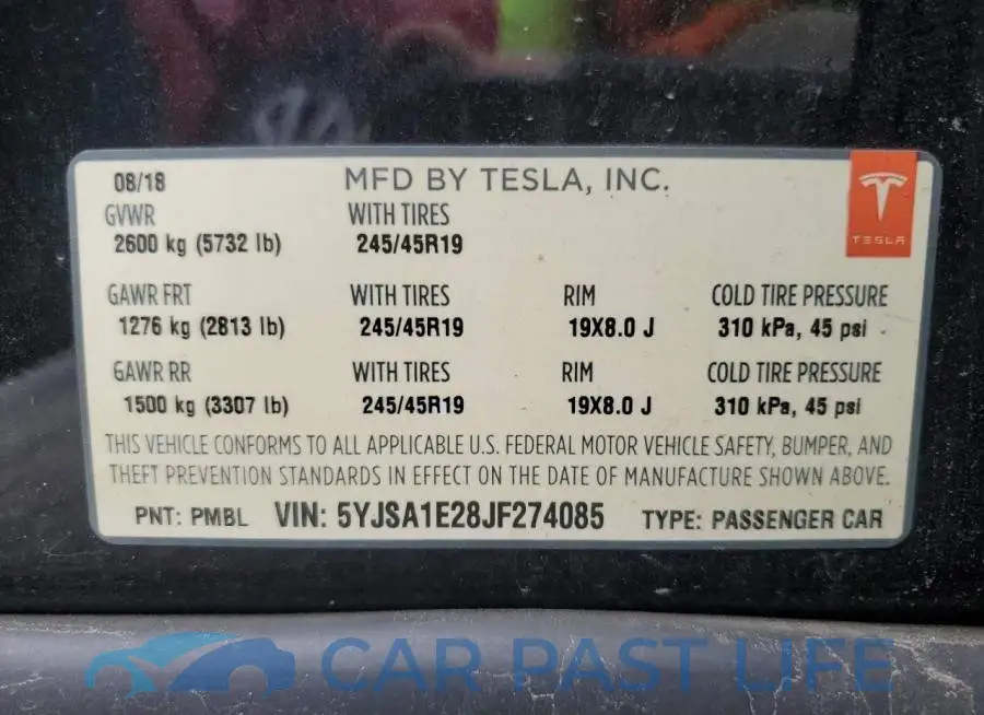 5YJSA1E28JF274085# 13