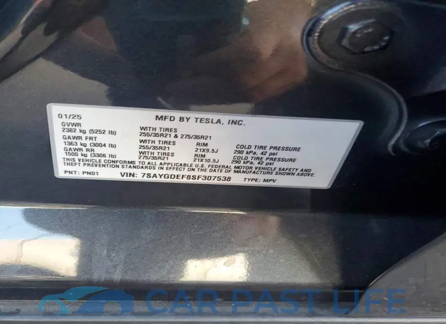 7SAYGDEF8SF307538# 12