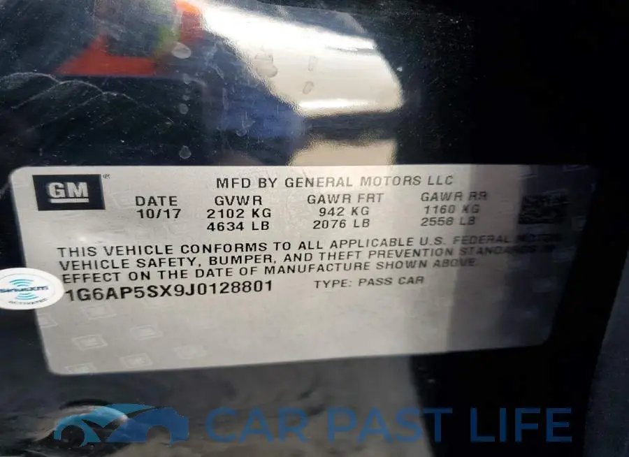 1G6AP5SX9J0128801# 12