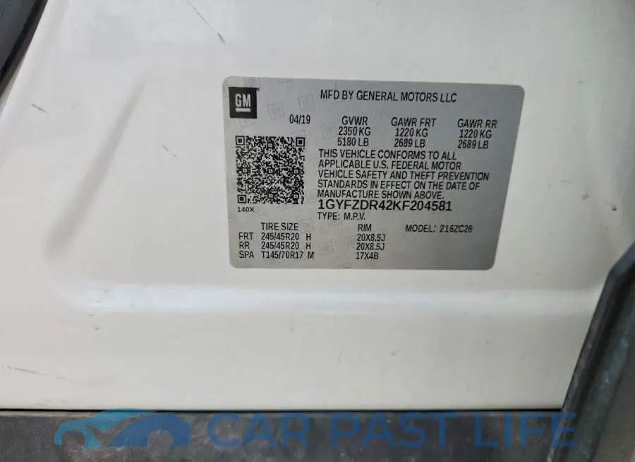 1GYFZDR42KF204581# 12