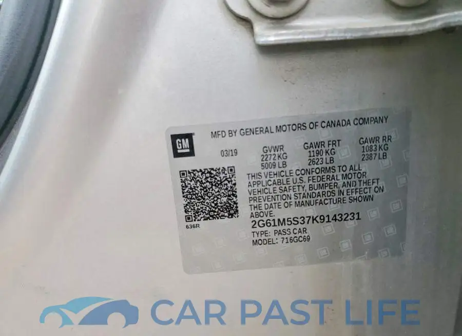 2G61M5S37K9143231# 12