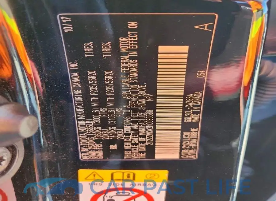 2T2ZZMCA2HC085588# 14