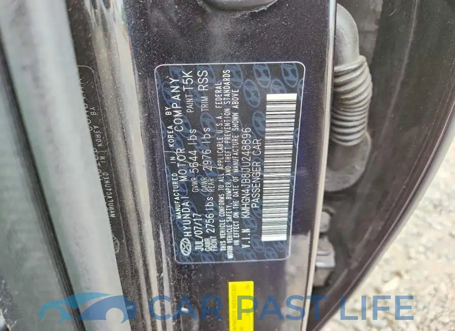 KMHGN4JB8JU248896# 12