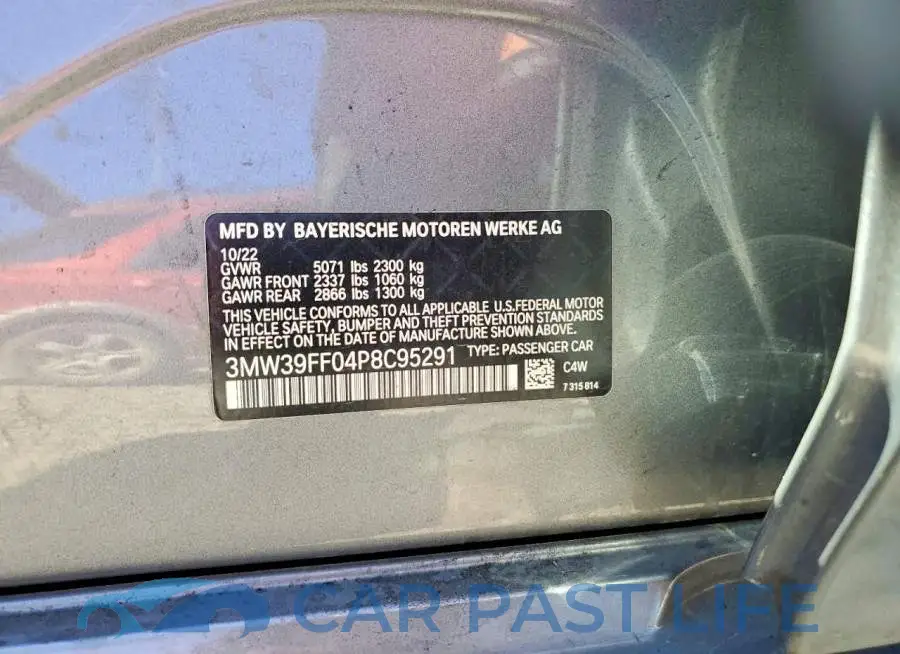 3MW39FF04P8C95291# 12