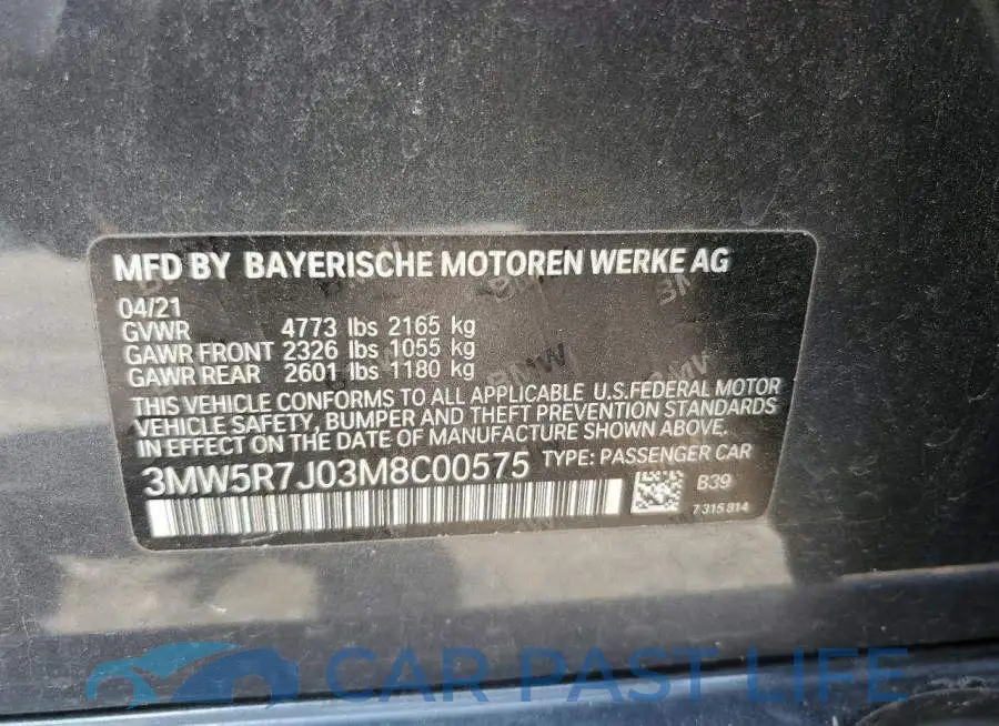 3MW5R7J03M8C00575# 12