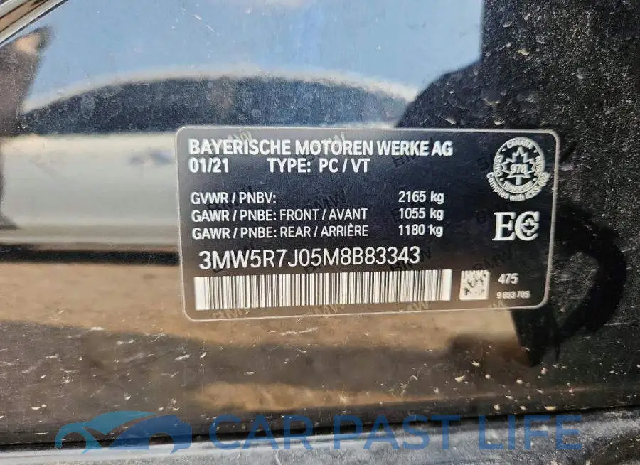 3MW5R7J05M8B83343# 12
