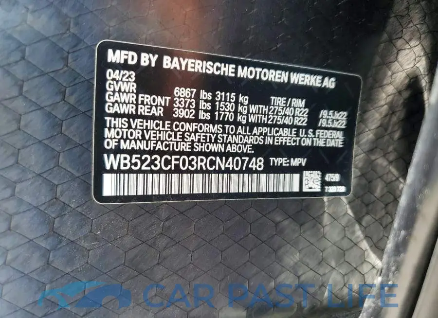 WB523CF03RCN40748# 13