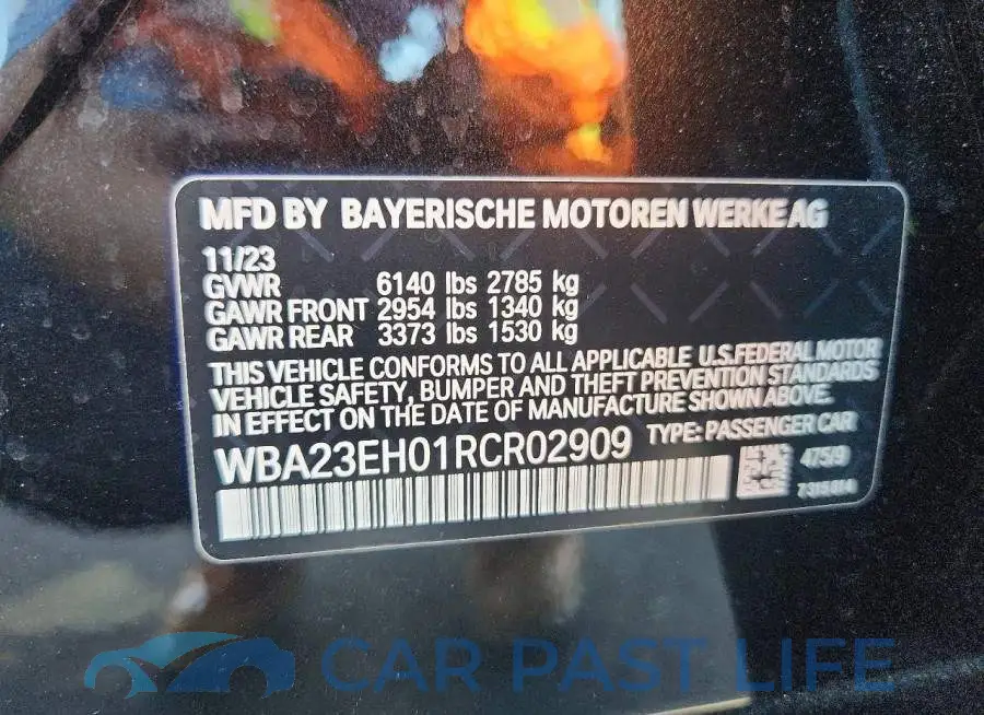 WBA23EH01RCR02909# 13