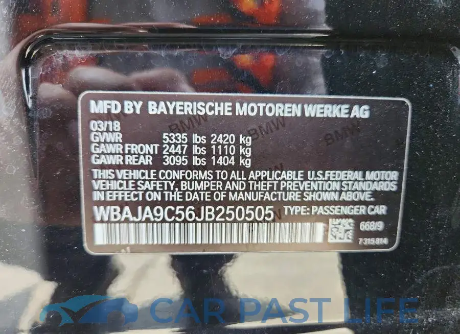 WBAJA9C56JB250505# 12