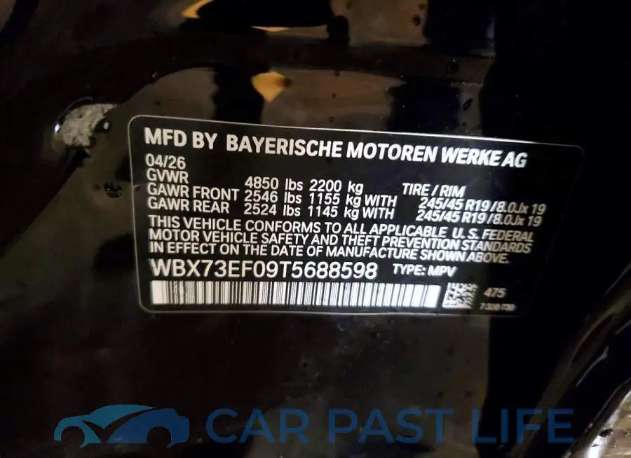 WBX73EF09T5688598# 13