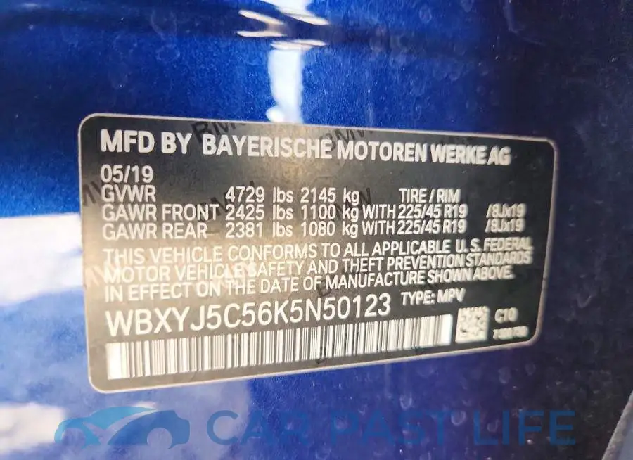 WBXYJ5C56K5N50123# 14