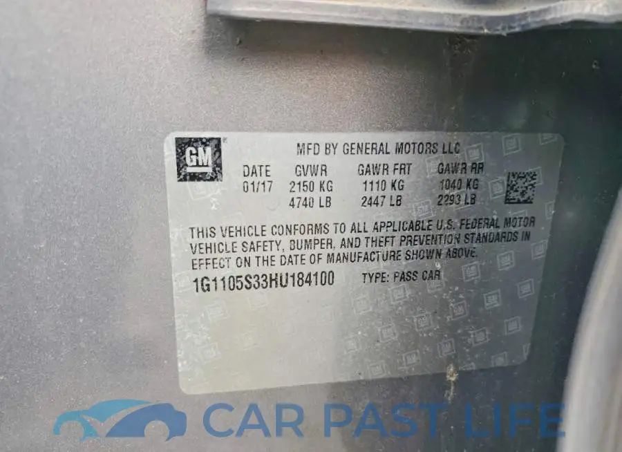 1G1105S33HU184100# 12