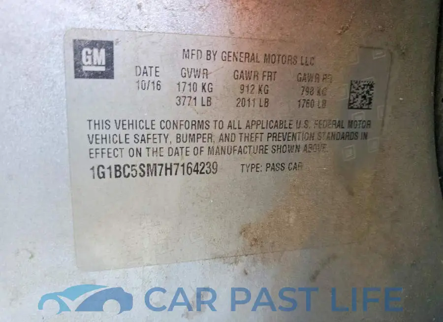 1G1BC5SM7H7164239# 12