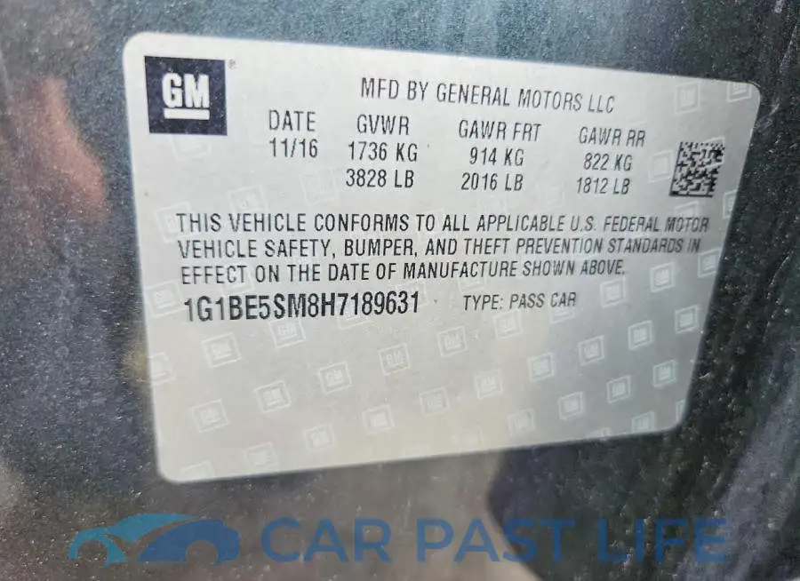 1G1BE5SM8H7189631# 13