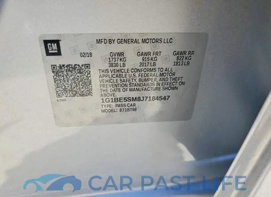 1G1BE5SM8J7184547# 12