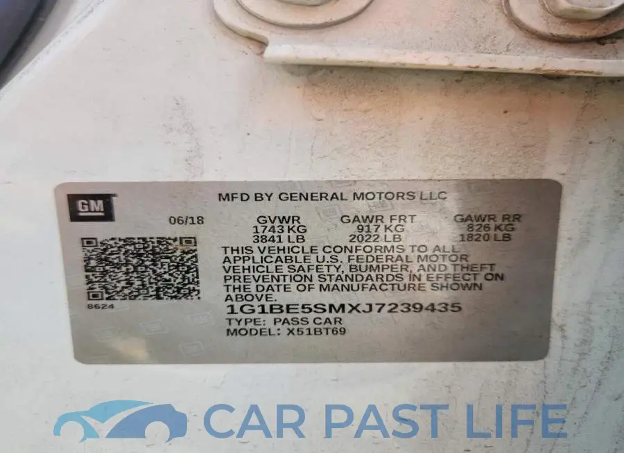 1G1BE5SMXJ7239435# 12