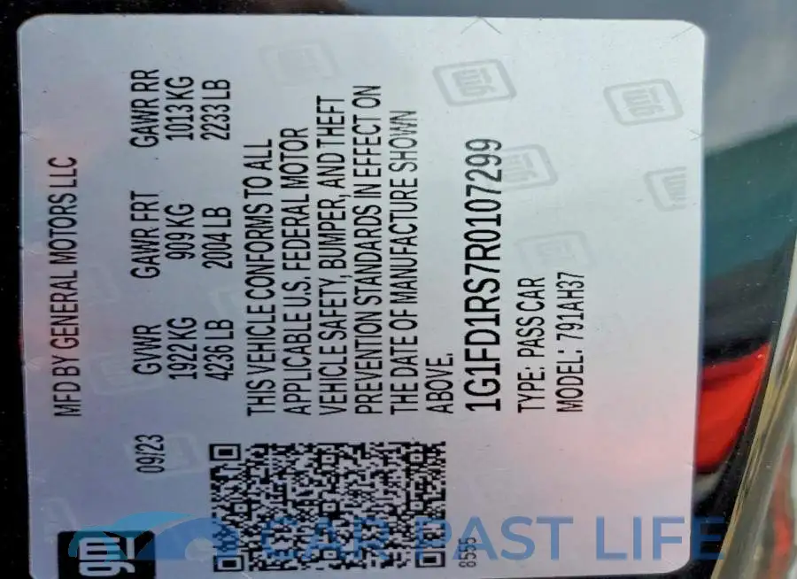 1G1FD1RS7R0107299# 12