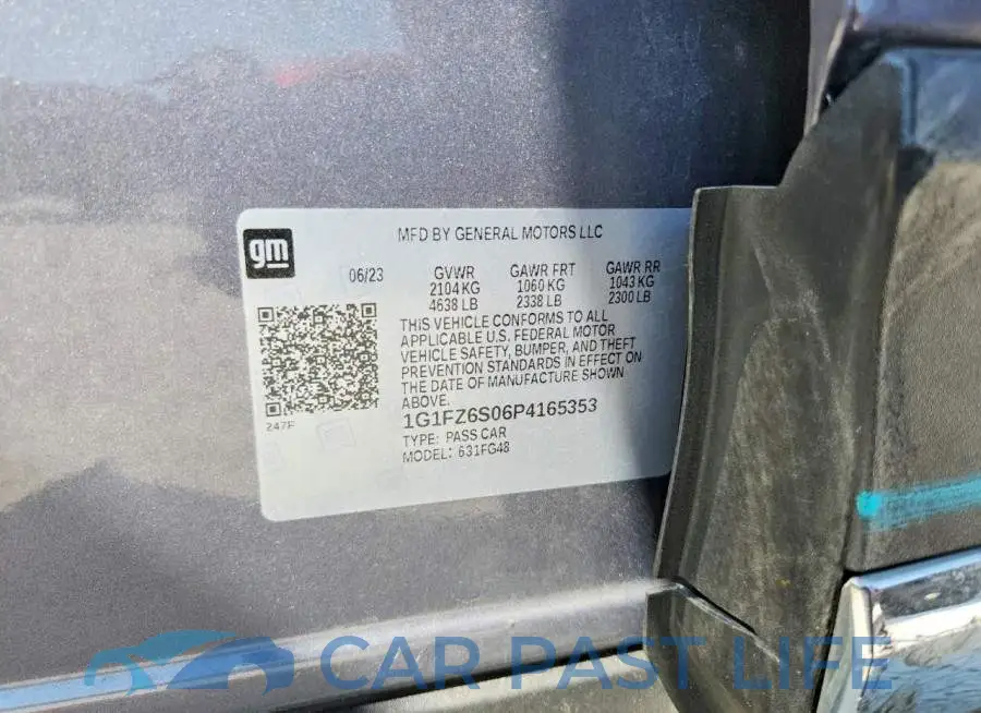 1G1FZ6S06P4165353# 13