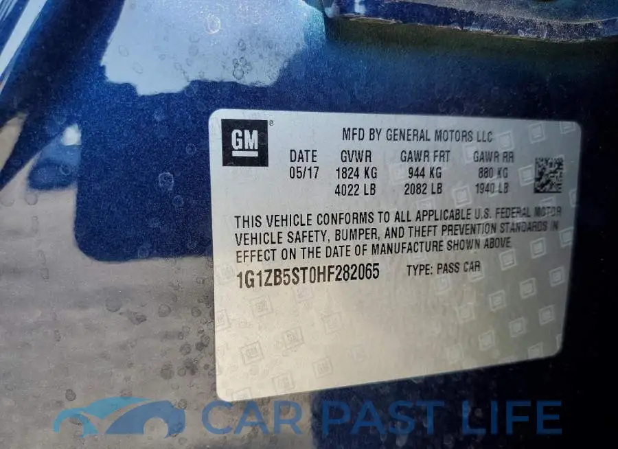 1G1ZB5ST0HF282065# 12