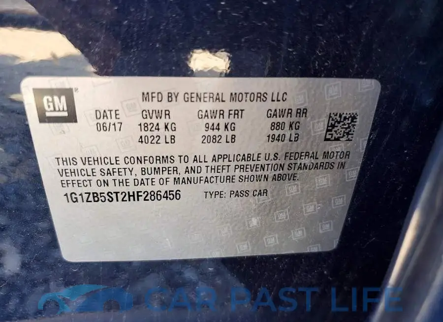 1G1ZB5ST2HF286456# 12