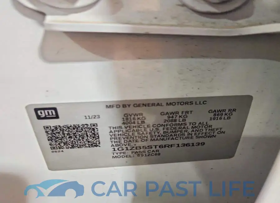 1G1ZB5ST6RF136139# 13