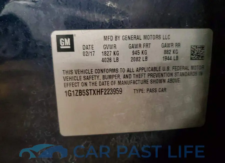 1G1ZB5STXHF223959# 12