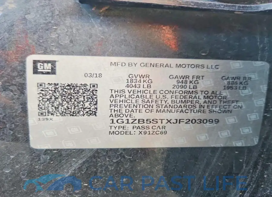 1G1ZB5STXJF203099# 12