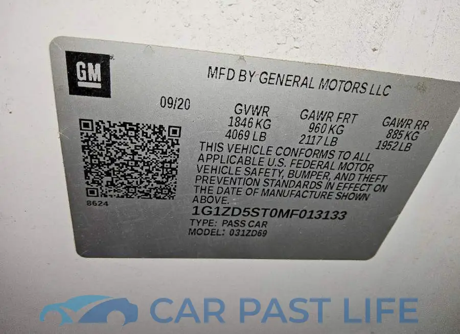 1G1ZD5ST0MF013133# 12