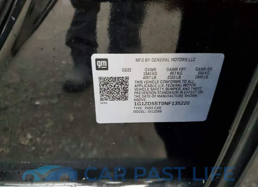 1G1ZD5ST0NF135220# 12
