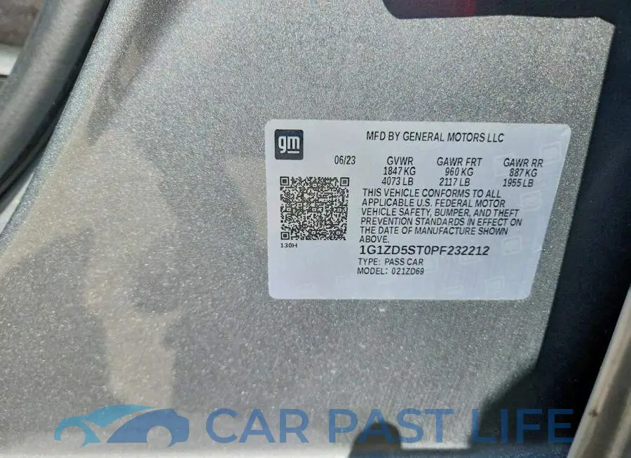 1G1ZD5ST0PF232212# 12